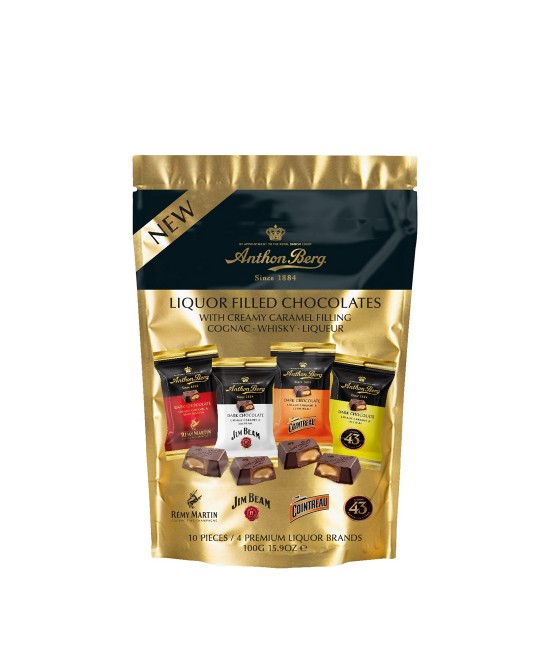 PRODUSE NOI - Anthon Berg Mini Tablete cu Lichior Mix 100g