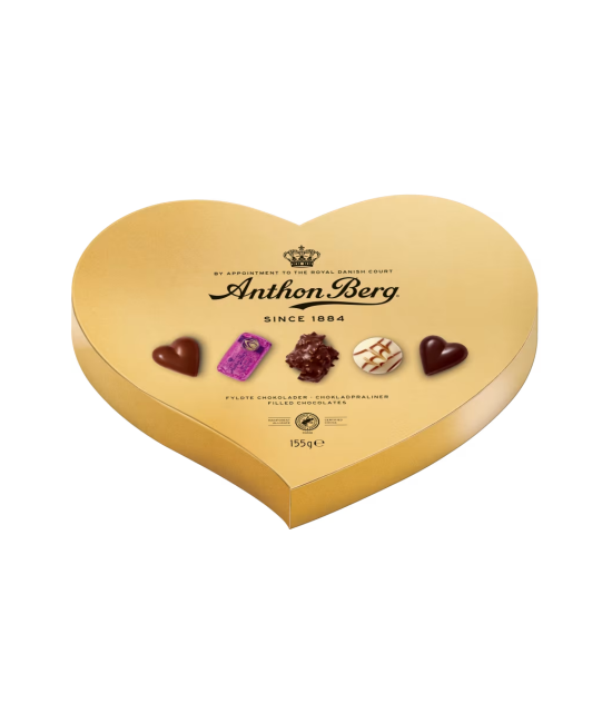 Anthon Berg Heart Shaped Gold Box 155g