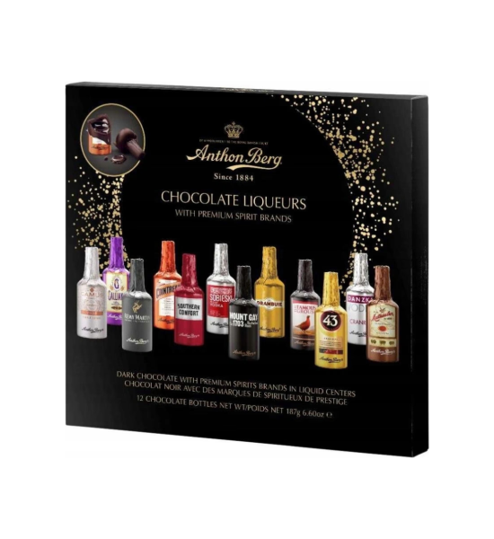 Anthon Berg Chocolate Liqueurs With Premium Spirit Brands 187g - 1