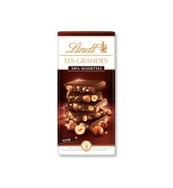 Lindt Dark Les Grandes Hazelnuts 34% 150 g Lindt Dark Les Grandes Hazelnuts 34% 150 g