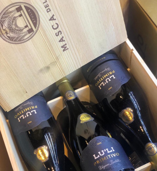 Masca del Tacco Lu Li Primitivo Puglia Gift Set 6 st. x 0.75L Masca del Tacco Lu Li Primitivo Puglia Gift Set 6 st. x 0.75L