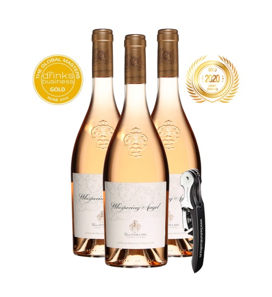 Chateau d’Esclans Whispering Angel Gift Set - Vin Rose Sec - Franta - 0.75L - 1