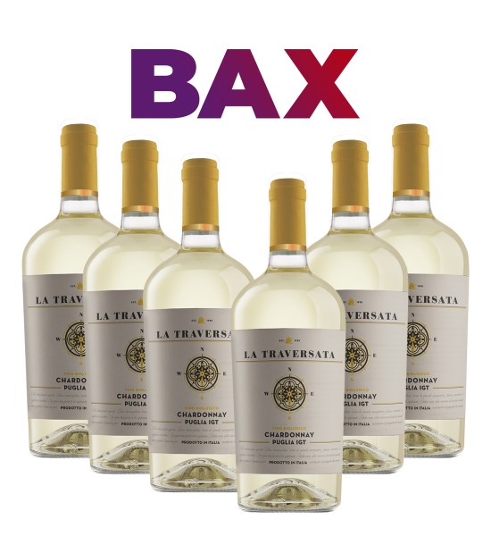 Corvezzo La Traversata Organic Chardonnay IGT Puglia BAX 6s t - Vin Alb Sec - Italia - 0.75L - 1