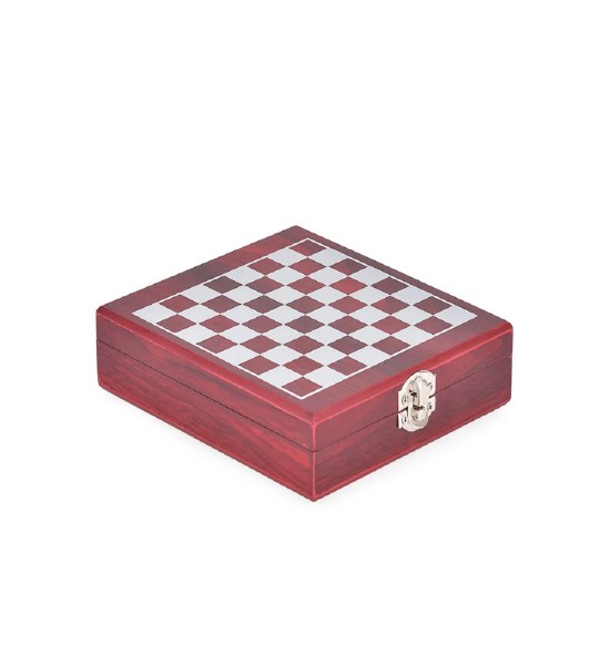 Cutie Checkmate cu Piese de Sah si 4 Accesorii de Vin - Gift Set - 4