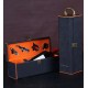 Cutie Deluxe pentru O Sticla de Vin cu 4 Accesorii - Interior Orange - Gift Set - 5
