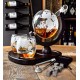 Decantor Glob Pamantesc cu Doua Pahare Deluxe - Gift Set - 1