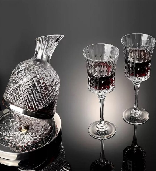 Decantor Rotativ cu Doua Pahare - Gift Set - 3