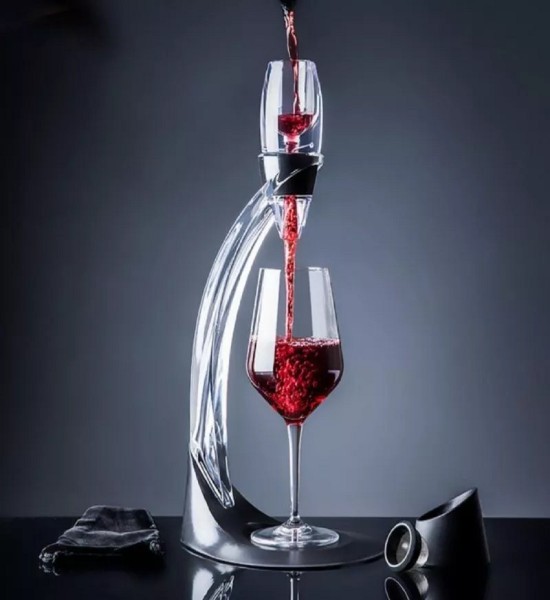 Decantor de Vin cu Suport Arcuit - 3