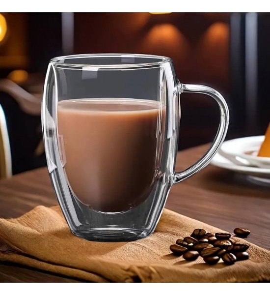 Cana pentru cafea cu pereti dubli 350 ml - 1
