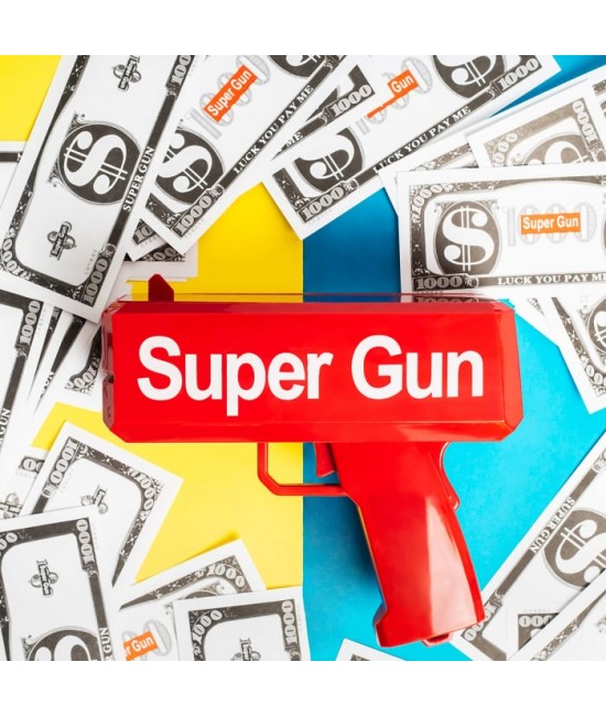 UTILE | AMUZANTE - Pistol de jucarie aruncator de bani