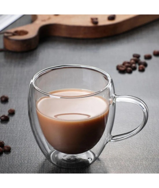 Cana pentru cafea cu pereti dubli 150 ml PENTRU BAR - Cana pentru cafea cu pereti dubli 150 ml
