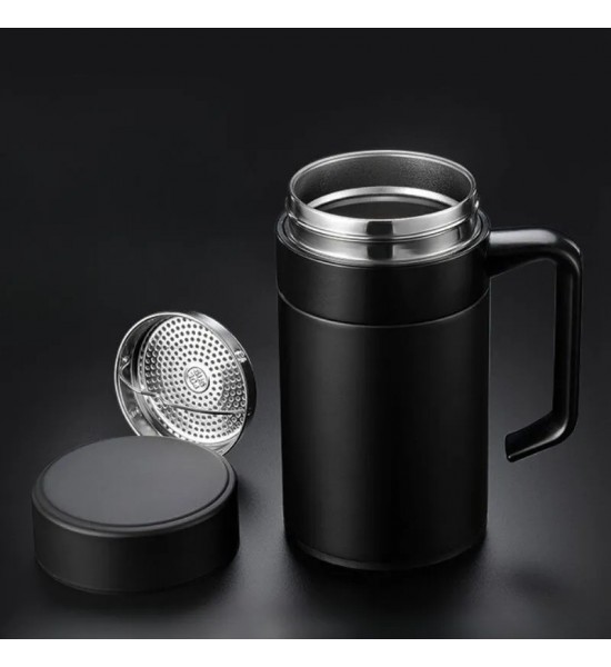 Termos negru din otel inoxidabil business 400 ml - 2