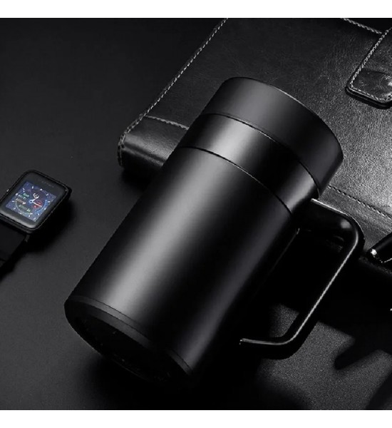 Termos negru din otel inoxidabil business 400 ml - 1