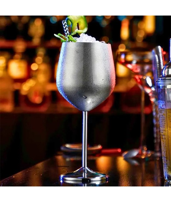 PENTRU BAR - Pahar din otel inoxidabil Silver Shiny