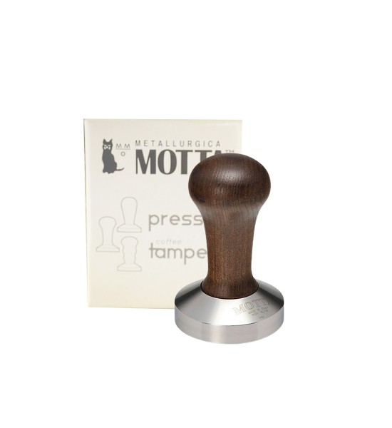 Metallurgica Motta - Tamper plat cafea 53 mm - Maner maro Metallurgica Motta - Tamper plat cafea 53 mm - Maner maro - 1