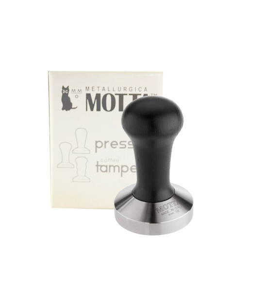 Metallurgica Motta - Tamper plat cafea 58 mm - Maner negru - 1