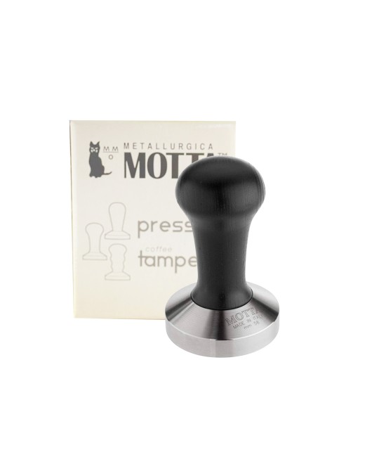CADOURI - Metallurgica Motta - Tamper plat cafea 58 mm - Maner negru