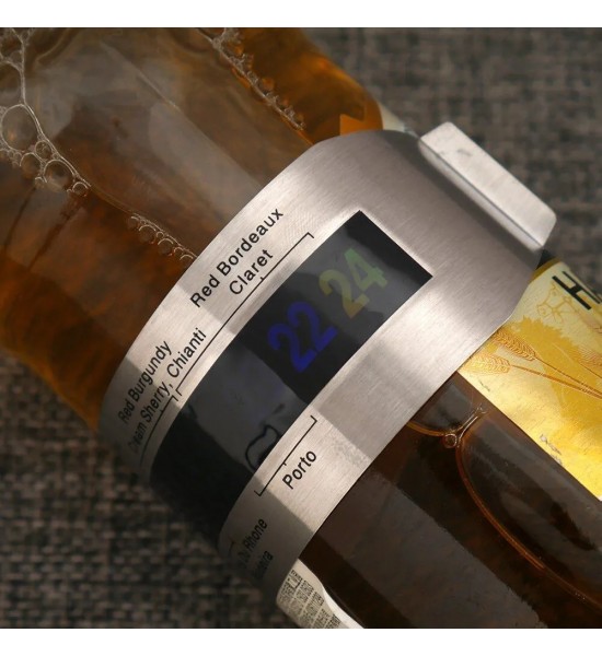Termometru metalic pentru vin - 1