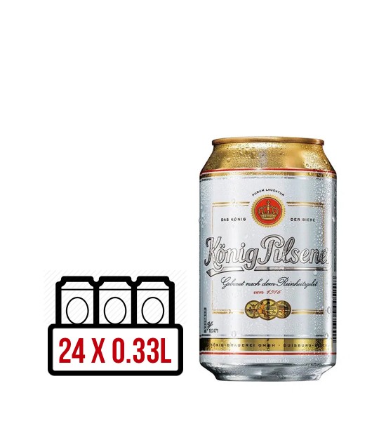 Konig Premium Pilsner BAX 24 dz x 0.33L Konig Premium Pilsner BAX 24 dz x 0.33L