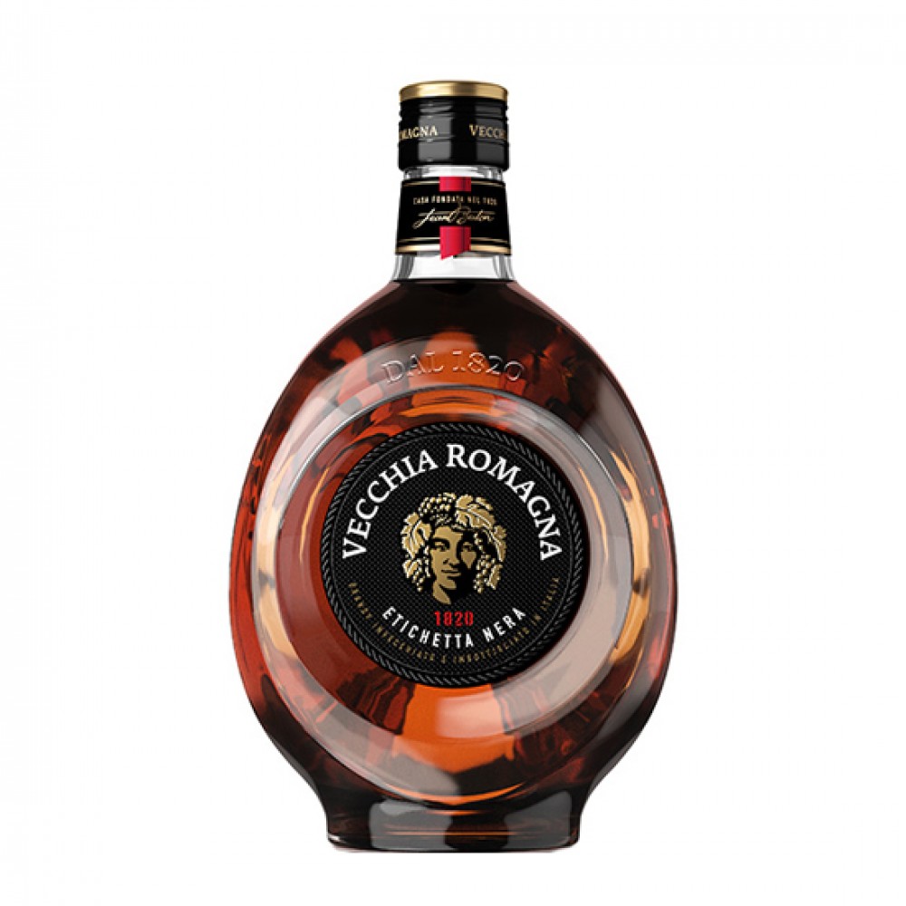 Vecchia Romagna Etichetta Nera 3 ani fara picurator Brandy 1L