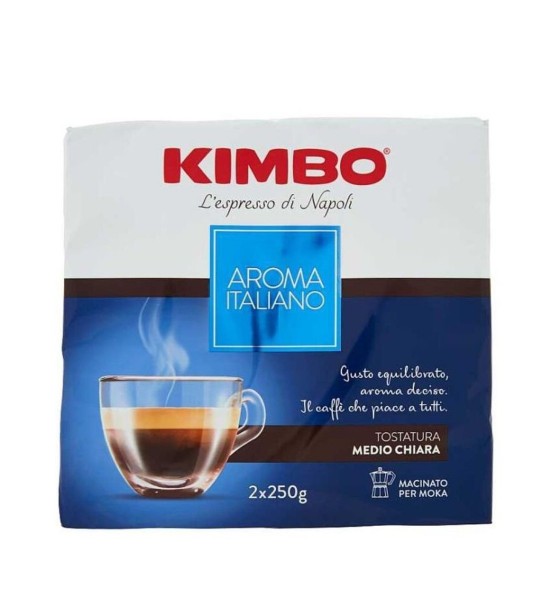 Kimbo Aroma Italiano cafea măcinată 2x250 g Kimbo Aroma Italiano cafea măcinată 2x250 g