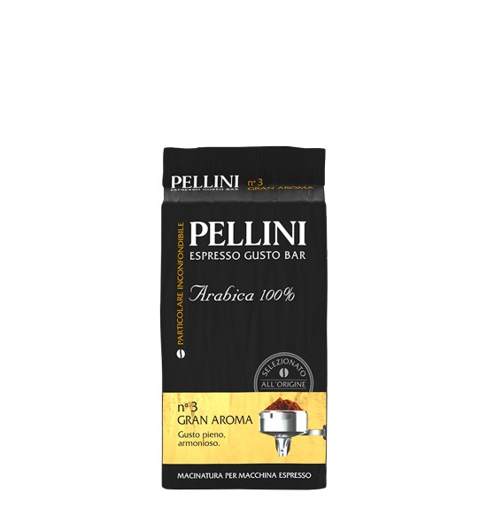 Pellini Espresso Gusto Bar No 3 Gran Aroma cafea macinata 250 g - 1