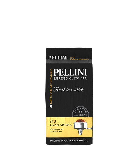 Pellini Espresso Gusto Bar No 3 Gran Aroma cafea macinata 250 g Pellini Espresso Gusto Bar No 3 Gran Aroma cafea macinata 250 g