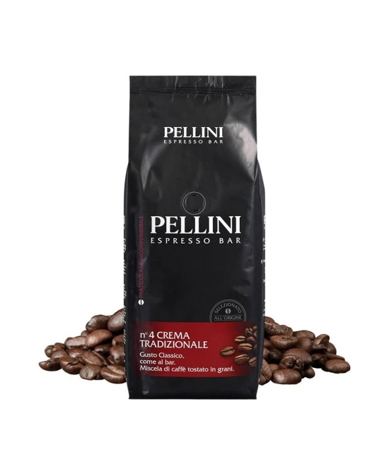 Pellini No 4 Crema Tradizionale cafea boabe 1 kg CAFEA BOABE - Pellini No 4 Crema Tradizionale cafea boabe 1 kg