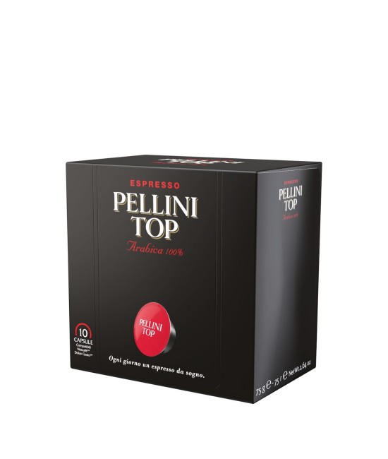 CAFEA - Pellini Top Arabica 10 capsule compatibile Nescafe Dolce Gusto