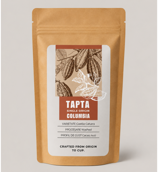 Tapta Columbia - Castilio Caturra - Washed - cafea boabe 250 g Tapta Columbia - Castilio Caturra - Washed - cafea boabe 250 g - 1