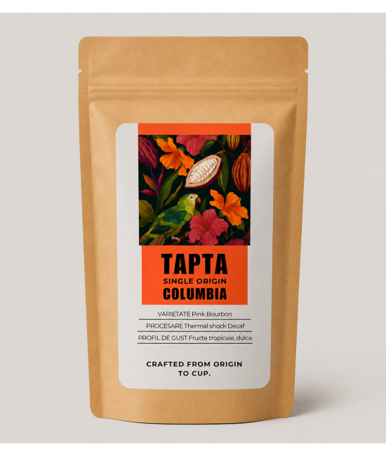 Tapta Columbia - Pink Bourbon - Thermal Shock Decaf - cafea boabe 250 g