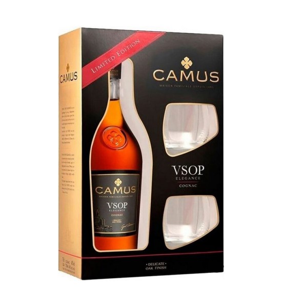 Camus Elegance VSOP Gift Set Cognac 0.7L - 1