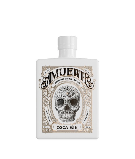 Amuerte Coca Leaf White Edition Gin 0.7L  PRODUSE DE COLECTIE  - Amuerte Coca Leaf White Edition Gin 0.7L