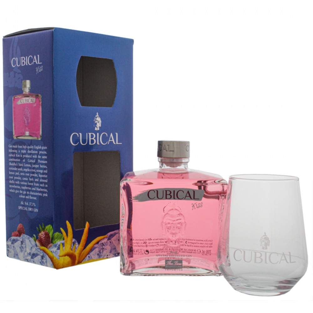 Cubical Kiss Gift Set Gin 0.7L