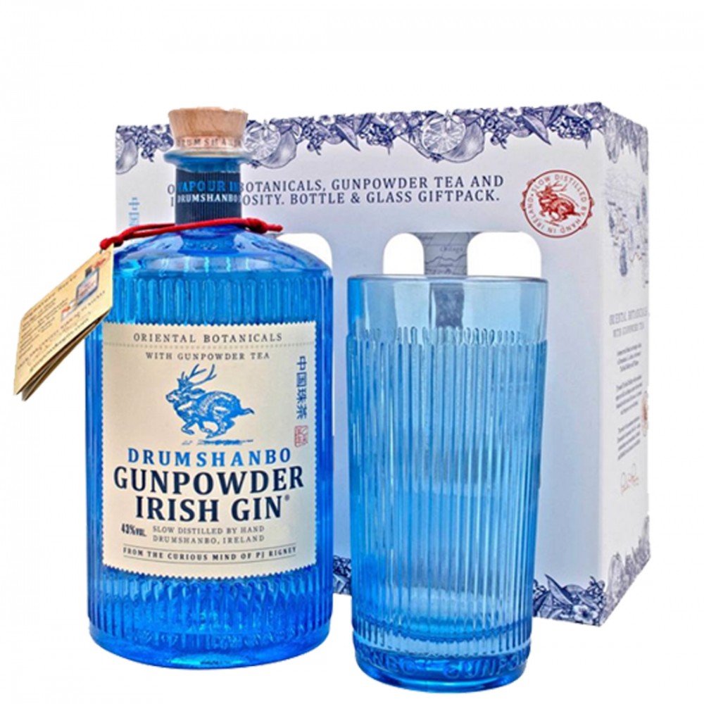 Drumshanbo Gunpowder Irish Gift Set Gin 0.5L