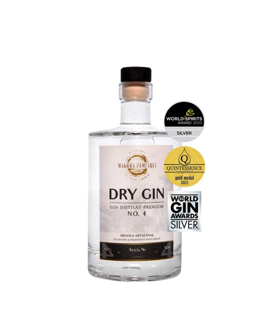 Magura Zamfirei Premium Distilat No4 Dry Gin 0.5L Magura Zamfirei Premium Distilat No4 Dry Gin 0.5L