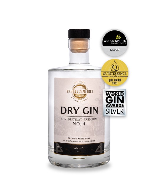 Magura Zamfirei Premium Distilat No4 Dry Gin 0.7L Magura Zamfirei Premium Distilat No4 Dry Gin 0.7L