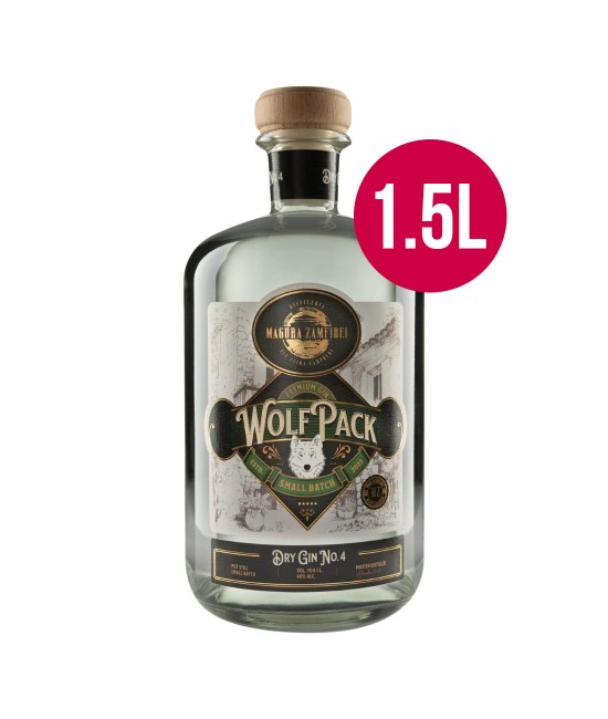 Magura Zamfirei Wolfpack Small Batch No4 Dry Gin Magnum 1.5L Magura Zamfirei Wolfpack Small Batch No4 Dry Gin Magnum 1.5L