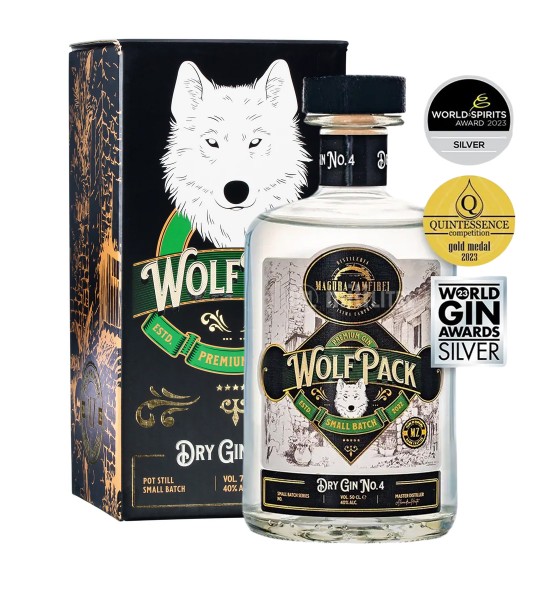 Magura Zamfirei Wolfpack Small Batch No4 Dry Gin Cutie 0.7L - 1