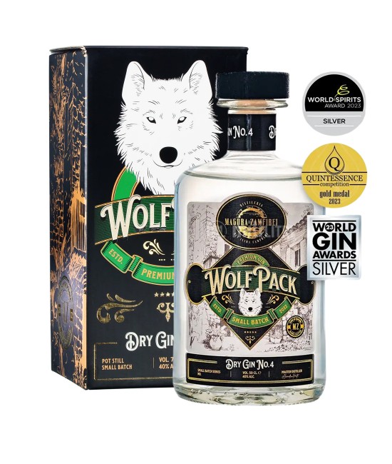 Magura Zamfirei Wolfpack Small Batch No4 Dry Gin Cutie 0.7L  GIN - Magura Zamfirei Wolfpack Small Batch No4 Dry Gin Cutie 0.7L