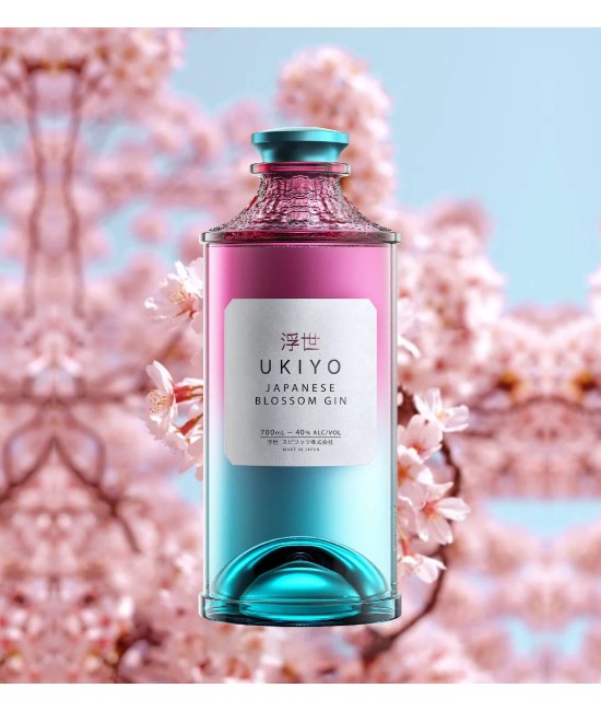 Ukiyo Japanese Blossom Gin 0.7L GIN - Ukiyo Japanese Blossom Gin 0.7L