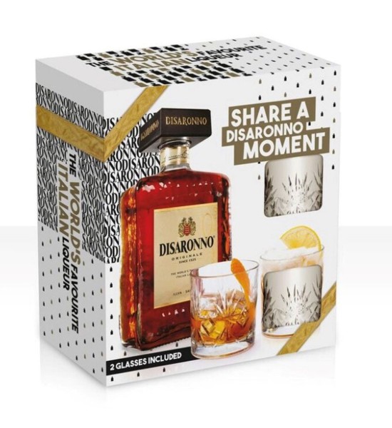 Disaronno Amaretto Gift Set Lichior 0.7L - 1