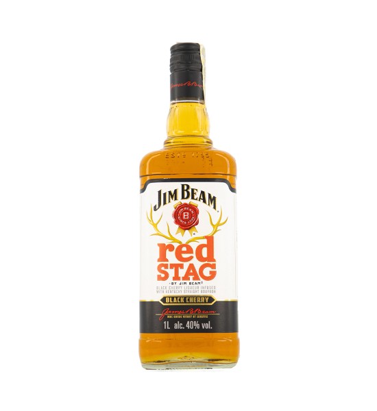 Jim Beam Lichior Red Stag Black Cherry 1L Jim Beam Lichior Red Stag Black Cherry 1L - 1