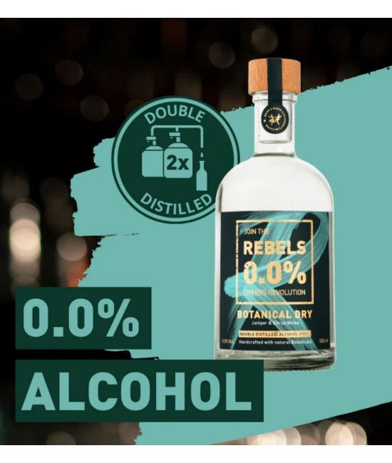 Rebels Botanical Dry Non Alcoolic Gin Alternative 0.5L