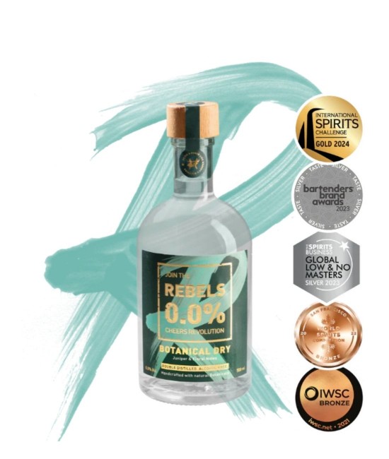 Rebels Botanical Dry Non Alcoolic Gin Alternative 0.5L