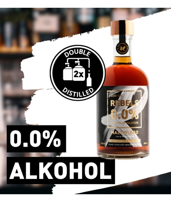 Rebels Malt Blend Non Alcoolic Whisky Alternative 0.5L