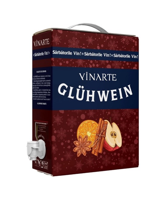Vinarte Gluhwein - Vin Fiert Rosu Sec - Romania - 3L Vinarte Gluhwein - Vin Fiert Rosu Sec - Romania - 3L