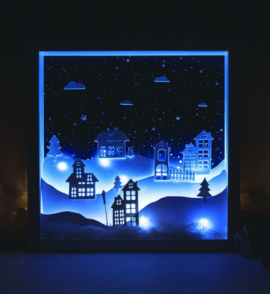 Rama Christmas Edition Peisaj cu Led Rama Christmas Edition Peisaj cu Led