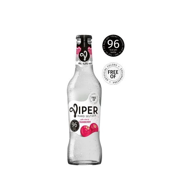 Viper Hard Seltzer Cranberry 0.33L - 1
