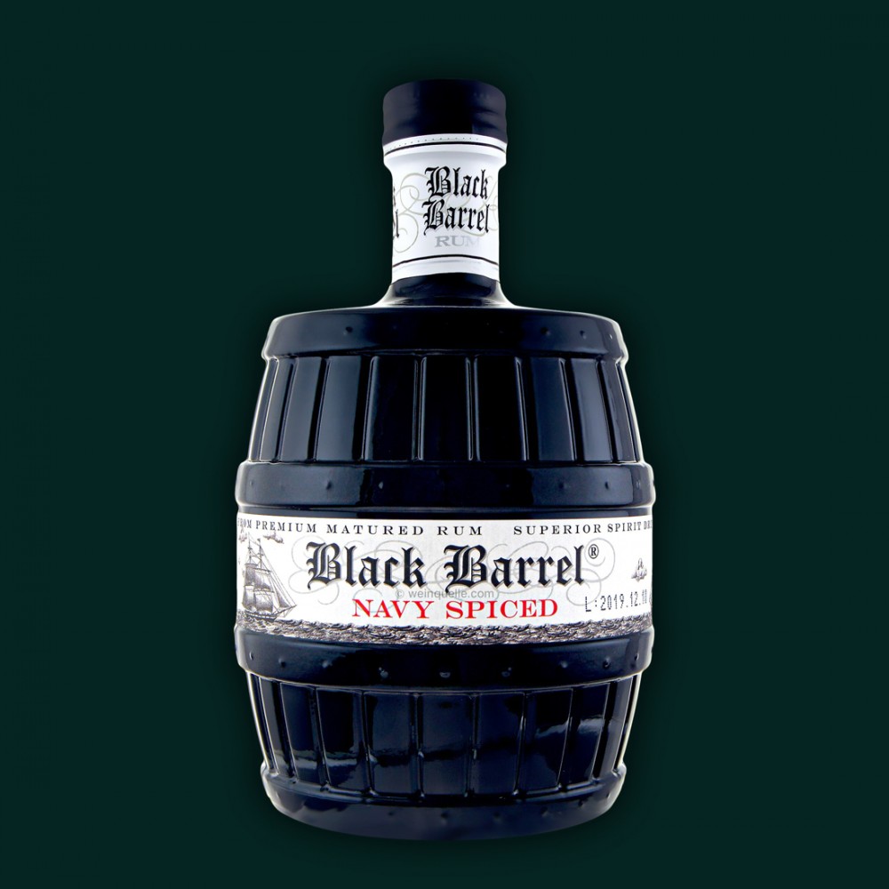 A.H.Riise Black Barrel Navy Spiced Rom 0.7L A.H.Riise Black Barrel Navy Spiced Rom 0.7L